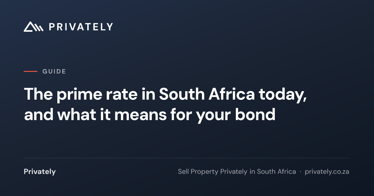 Prime Rate South Africa: 10.75% from 25 Sep 2026 | Privately